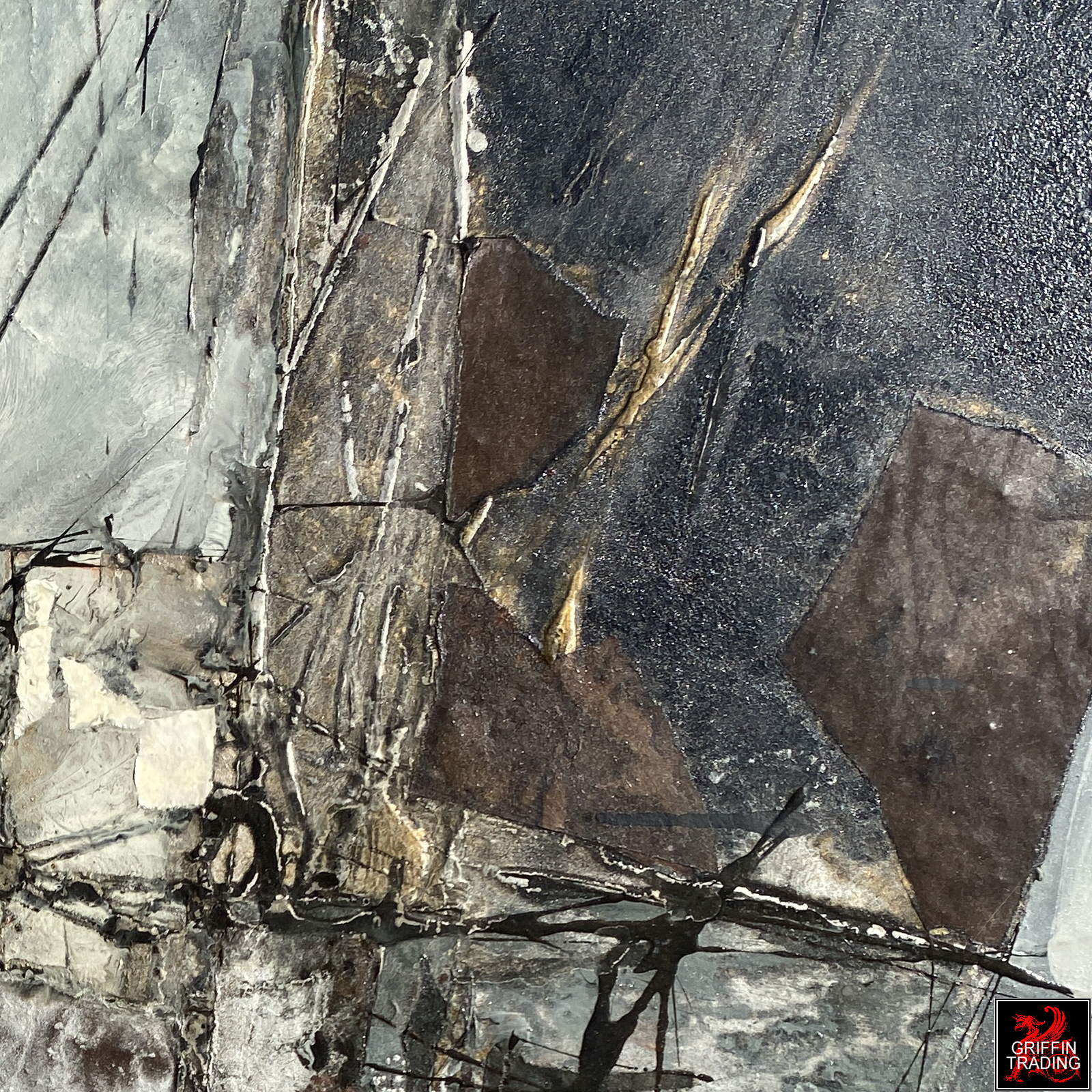 Murray Jones original mid century abstract painting dated 1962.