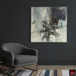 Murray Jones original mid century abstract painting dated 1962.