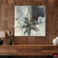 Murray Jones original mid century abstract painting dated 1962.