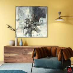 Murray Jones original mid century abstract painting dated 1962.