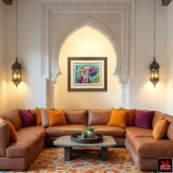 Charging Bull Elephant by LeRoy Neiman.