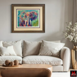 Charging Bull Elephant by LeRoy Neiman.