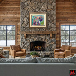 Charging Bull Elephant by LeRoy Neiman.