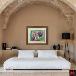 Charging Bull Elephant by LeRoy Neiman.