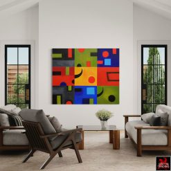 Abstract Painting titled Nine Hopes by artist Mi Young Lee