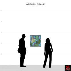 Nopalitos 1, an original Prickly Pear Cactus painting by artist Elizabeth Catlin Young.