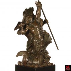 Poseidon Triton Bronze Sculpture by Frederick Jackson