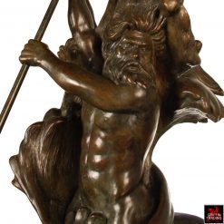 Poseidon Triton Bronze Sculpture by Frederick Jackson