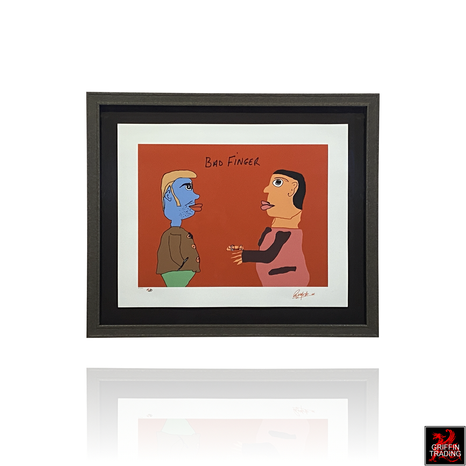 Bad Finger by Ringo Starr of the Beatles. A hand signed limited edition print by the rock-n-roll musician.