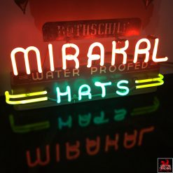 Rothschild Mirakal Hat neon sign