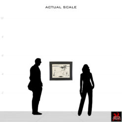 Signed Saul Steinberg signed original lithograph Annuit Coeptis from circa 1966–1968.