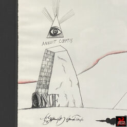 Signed Saul Steinberg signed original lithograph Annuit Coeptis from circa 1966–1968.