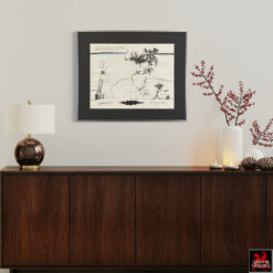 Signed Saul Steinberg signed original lithograph Annuit Coeptis from circa 1966–1968.