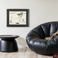 Signed Saul Steinberg signed original lithograph Annuit Coeptis from circa 1966–1968.