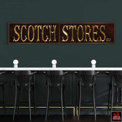 Scotch Stores Antique Pub Sign