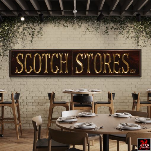 Scotch Stores Antique Pub Sign