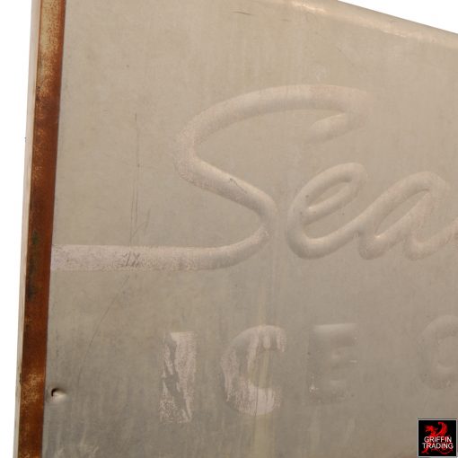 Authentic Sealtest Ice Cream double sided sign.