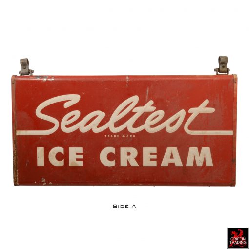 Authentic Sealtest Ice Cream double sided sign.