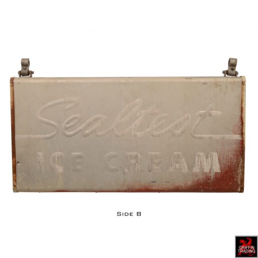 Authentic Sealtest Ice Cream double sided sign.