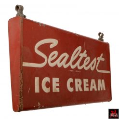 Authentic Sealtest Ice Cream double sided sign.