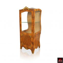 Vintage miniature French Sedan Chair Vitrine display cabinet.