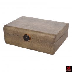 Faux Shagreen decorative box called the Lalique box by Uttermost.