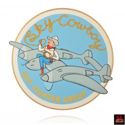 Sky Cowboy Nose Art Illustration by Ben James