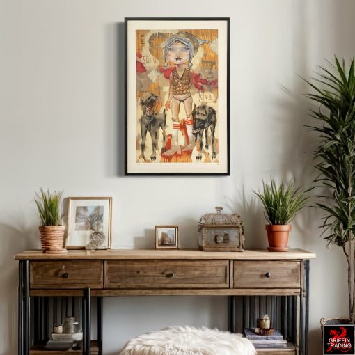 Sofa King by David Choe, signed original print.