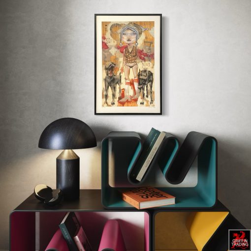 Sofa King by David Choe, signed original print.