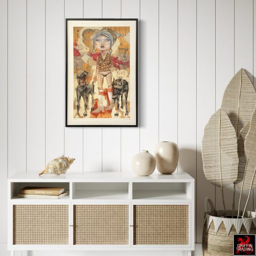 Sofa King by David Choe, signed original print.