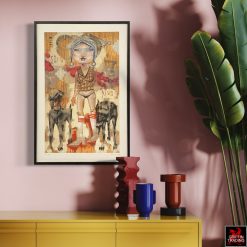 Sofa King by David Choe, signed original print.