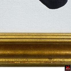 Stillness In Motion Black and White Abstract Painting by Stephen Hansrote