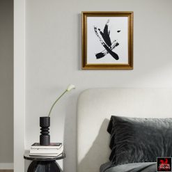 Stillness In Motion Black and White Abstract Painting by Stephen Hansrote