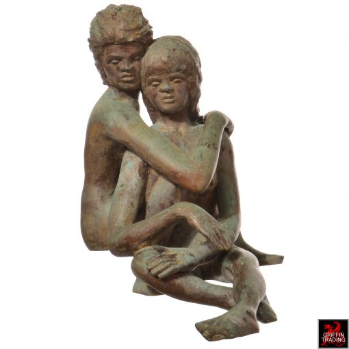 Victor Salmones bronze sculpture the couple.