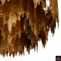 Tom Greene Brutalist Chandelier by Feldman