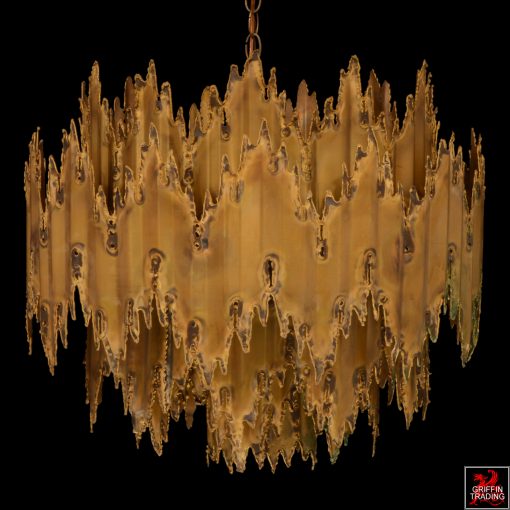 Tom Greene Brutalist Chandelier by Feldman