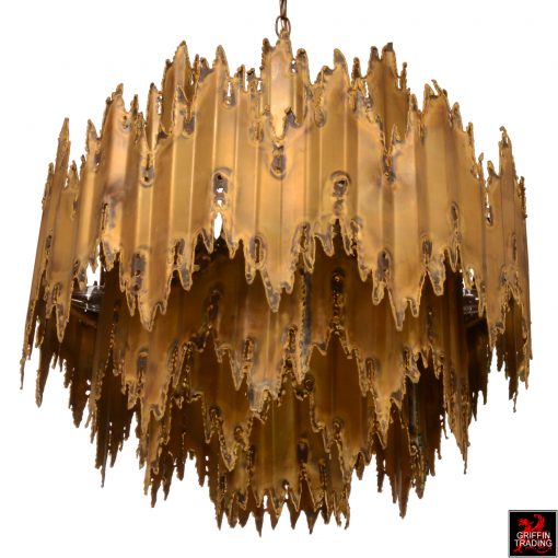 Tom Greene Brutalist Chandelier by Feldman