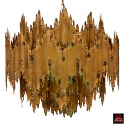 Tom Greene Brutalist Chandelier by Feldman