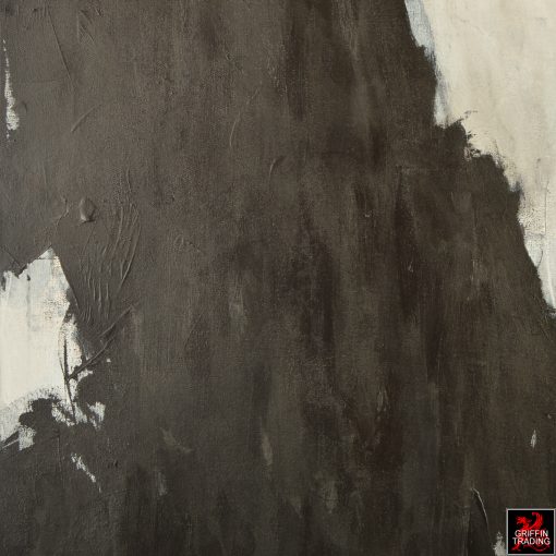 Stephen Hansrote Painting Untitled Black and White Abstract Painting