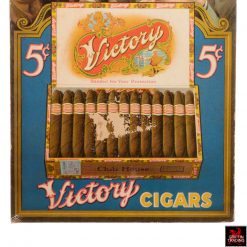 Antique Victory Cigar Store Display Counter Sign