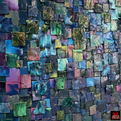 Waters Above, signed original mixed media painting by Alyshia Hennelly.