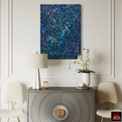 Waters Above, signed original mixed media painting by Alyshia Hennelly.